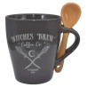 Witches Brew Coffee Co. Juego de taza y cuchara