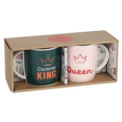 Caravan King und Queen Tassen-Set