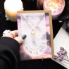 Rose Quartz Crystal Necklace Card