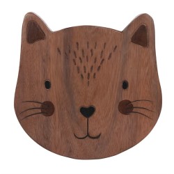 26 cm großer Katzenhocker aus Holz für Kinder