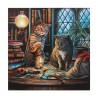 Purrlock Holmes Light Up Canvas Plaque by Lisa Parker