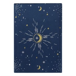 Cuaderno de terciopelo con luna creciente