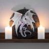 Wandtafel „Yule Dragon“ aus Kunstharz von Anne Stokes