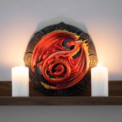 Wandtafel „Beltane Dragon“ aus Kunstharz von Anne Stokes