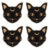 Mystic Mog Cat Face Coaster Set