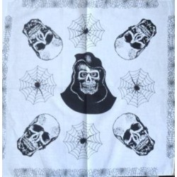 Foulard bandana motif tête de mort 2