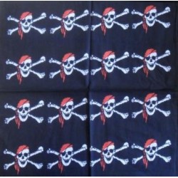 Pañuelo para la cabeza con diseño de patrón de calavera 8 Bandana