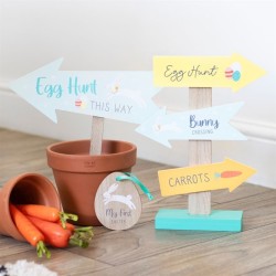 Egg Hunt This Way-Schild