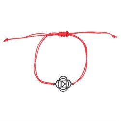 Pulsera con dijes del chakra raíz