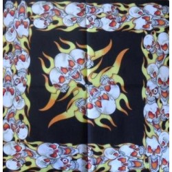 Foulard bandana motif tête...