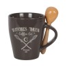 Witches Brew Coffee Co. Juego de taza y cuchara