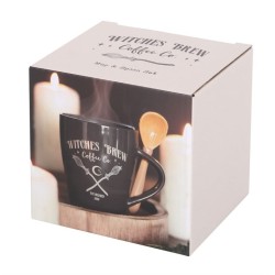 Witches Brew Coffee Co. Juego de taza y cuchara