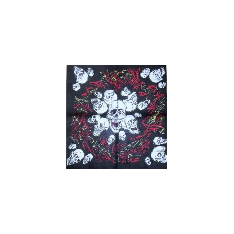 Foulard bandana motif tête de mort 14