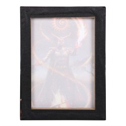 19x25cm Fire Element Wizard Canvas Plaque by Anne Stokes