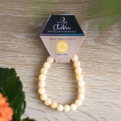 Solar Plexus Chakra Yellow Jade Gemstone Bracelet