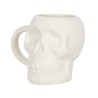 Taza Calavera Blanca Mate