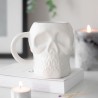 Taza Calavera Blanca Mate