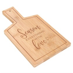 Season Everything with Love Bamboo Serving Board