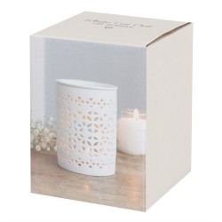 White Matte Cut Out Oil Burner