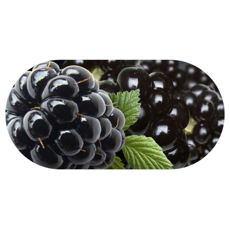 Étui de trempage pour lentilles de contact Funky Blackberry avec miroir