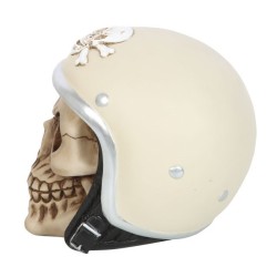 Totenkopf-Ornament mit Helm