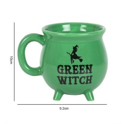 Taza Caldero de Bruja Verde