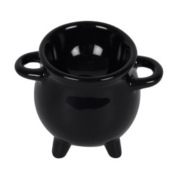 Cauldron Egg Cup with Broom Spoon