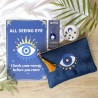 All Seeing Eye Samt-Make-up-Tasche