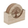 Set of 4 Tree of Life Engraved Coasters