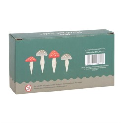 Set mit 4 Mini-Pilz-Pflanzgefäßen