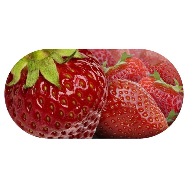 Étui de trempage pour lentilles de contact Funky Strawberry avec miroir