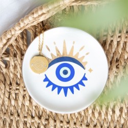 Geschenkset „All Seeing Eye“-Halskette und -Schale