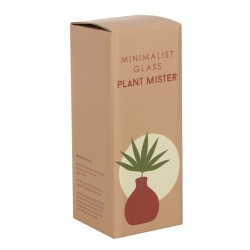 Rosa minimalistischer Pflanzenspender aus Glas