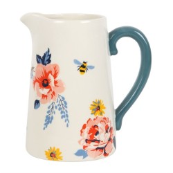 Jarra de flores de cerámica floral Bee-utiful de 17 cm