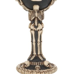 Resin See, Hear, Speak No Evil Skeleton Goblet