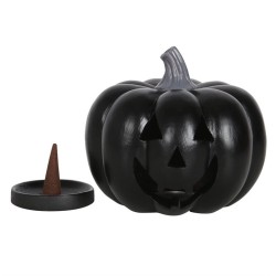 Porta conos de incienso de calabaza negra