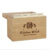 Kitchen Witch Rezeptbox aus Holz