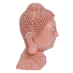 Adorno de cabeza de Buda con efecto de terracota de 41 cm