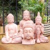 41cm Terracotta Effect Buddha Head Ornament