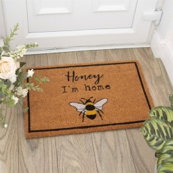 Natural Honey I?m Home Bee Doormat