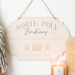 North Pole Bakery Hanging Sign