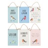 Set of 36 Garden Bird Mini Signs on Display