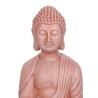 Sitzender Garten-Buddha in Terrakotta-Optik, 52 cm