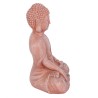 Sitzender Garten-Buddha in Terrakotta-Optik, 52 cm