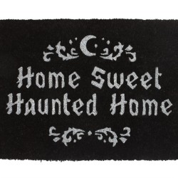 Black Home Sweet Haunted Home Fußmatte