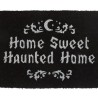 Black Home Sweet Haunted Home Doormat