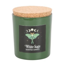 Luna Moth White Sage Candle