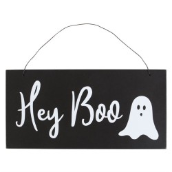 Set of 2 Hey Boo Signs