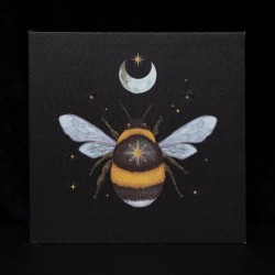 Forest Bee Light Up Canvas Plaque