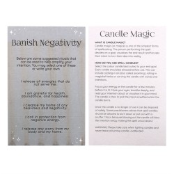 Packung mit 12 Banish Negativity Spell Candles